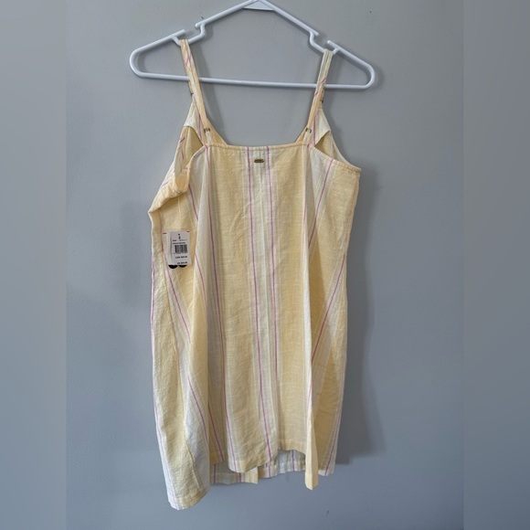 NWT RIP Curl Stripe Surf Dress Tank Dress Yellow Pink White Sundress Size M - Picture 6 of 10